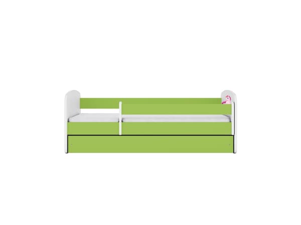 Babydreams lastensänky 180x80cm patjalla Basic - Yksisarvinen, vihreä