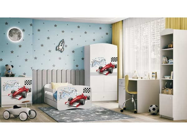 Babydreams lastensänky 180x80cm säilytyslaatikolla - Formula, valkoinen