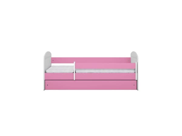 Kocot Kids lastensänky 160x80cm patjalla Basic ilman säilytyslaatikkoa, vaaleanpunainen
