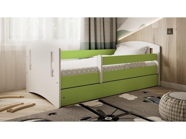 Kocot Kids lastensänky 180x80cm runko ilman säilytyslaatikkoa, vihreä