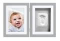 Miniatyrbild 1 av 3: Babyprints Ram Dubbel Ledad Grå, Pearhead