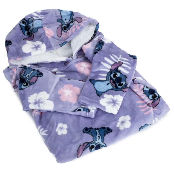 Lilo & Stitch Barn/ungdomar Blommor Hoodie Filt