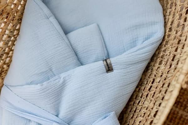 Vauvan peitto Muslin Blue