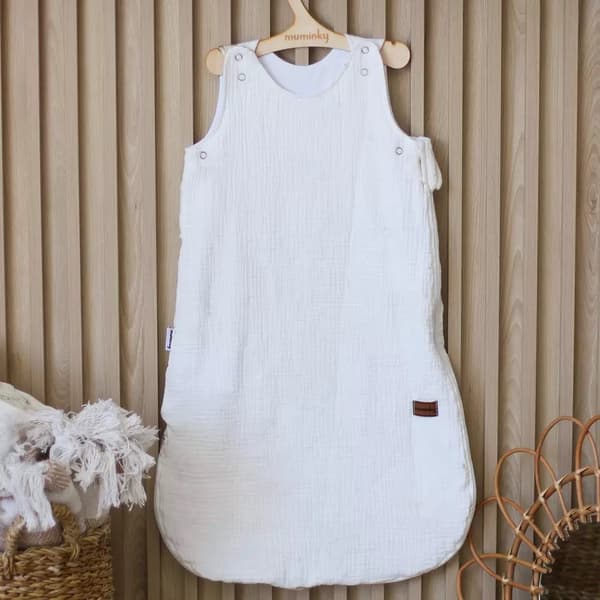 Muslin baby sovepose 018 mdr. | Hvid 2,5
