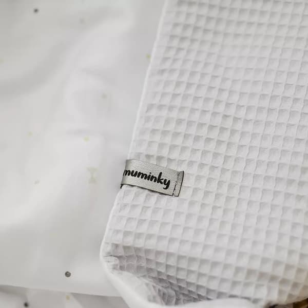 Vohveli Pillow Bear Dots | Vaaleanharmaa vohveli