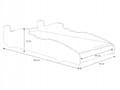 Miniatyrbillede 4 af 6: FORMULA blå børneseng 160 x 80 cm