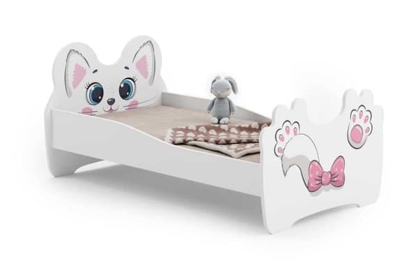 Pink Cat yhden hengen sänky 140x70 patjalla