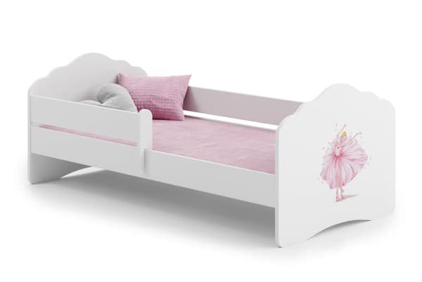 FALA barnsäng med skena 160x80 Prinsessan i kronan