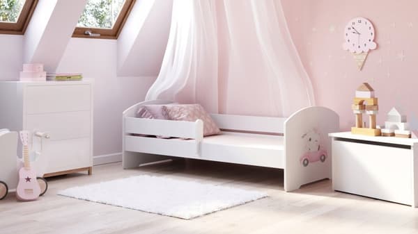 LUK lasten sänky kaiteella 160x80 Cat