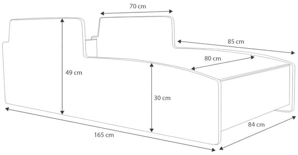 Enkelt traktorseng gul 160x80 med madras