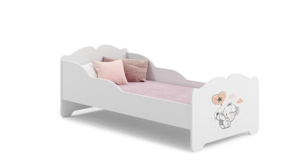 ANNA barnsäng med madrass 160x80 Elefant
