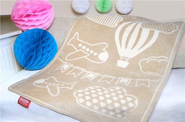 Barnfilt Greno 75x100 Kids Club Tussak beige