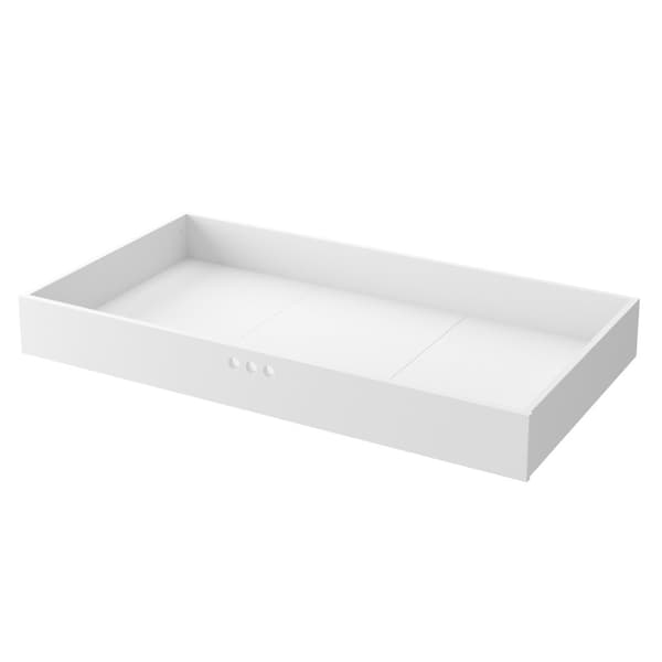 Dream Nest sänglåda i MDF med hjul 80x160 cm – Snövit