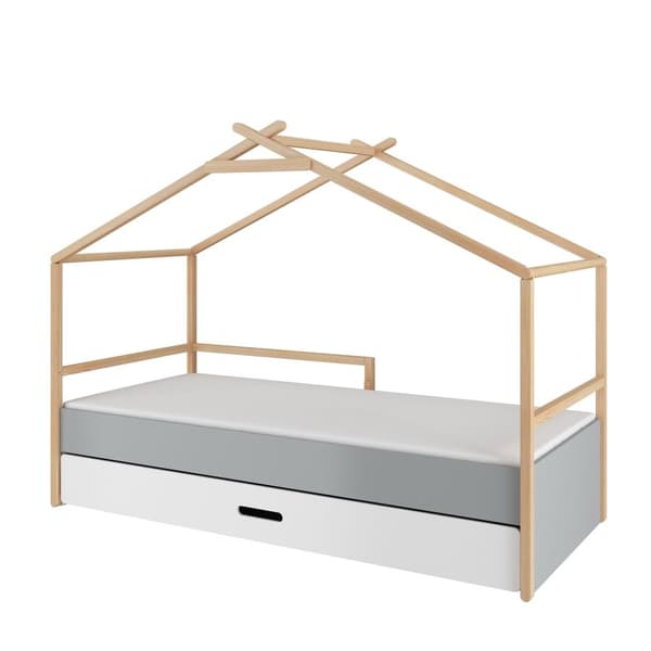 Bellamy – Teepee-säng 90x200 med låda – Färg: Låda