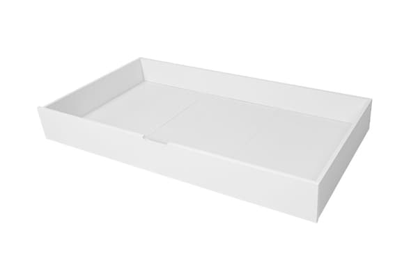 Babysengeskuffe Tatam 70x140 med hjul - Hvid opbevaringsskuffe under sengen