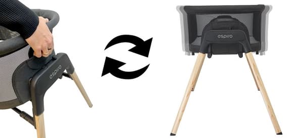 Espiro Tully 3in1 kehtosänky 11 puuta, musta