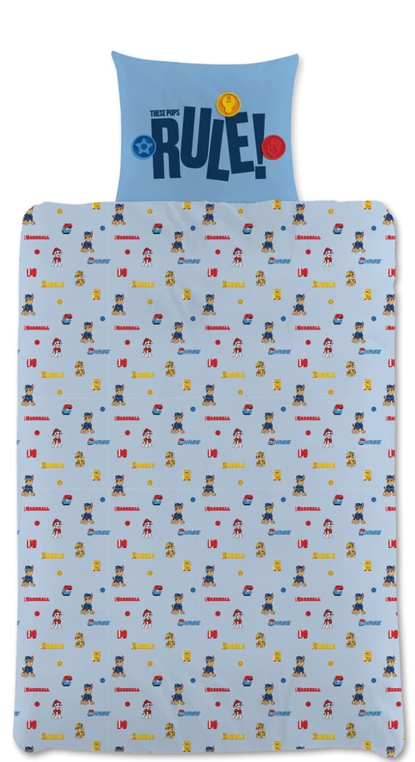 Paw Patrol Bäddset Junior Blått 120x160cm