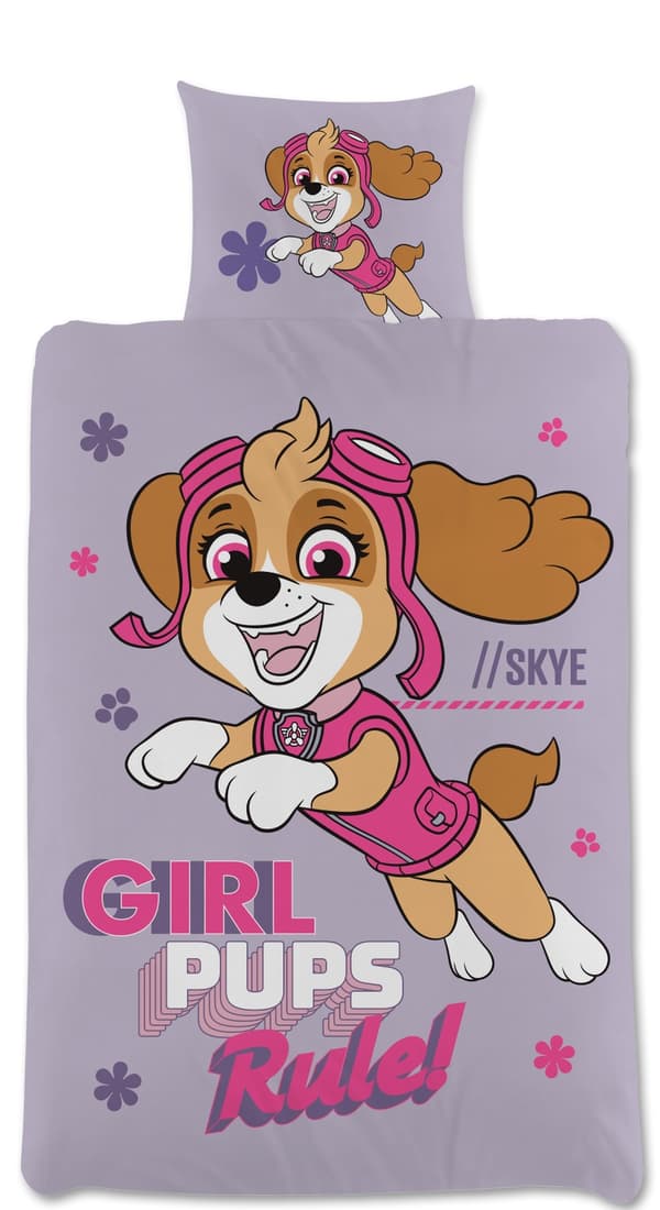 Paw Patrol Sengetøjssæt Junior Skye 120x160cm