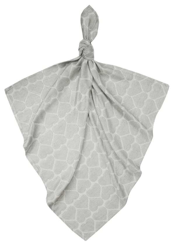 Blöjservetter i bambu 30x30 grå hjärtan, Bamboo Line Texpol
