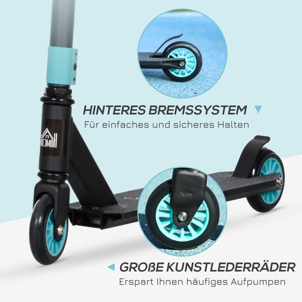 Stunt Scooter, 68x47.2x86 cm, Svart+Grön