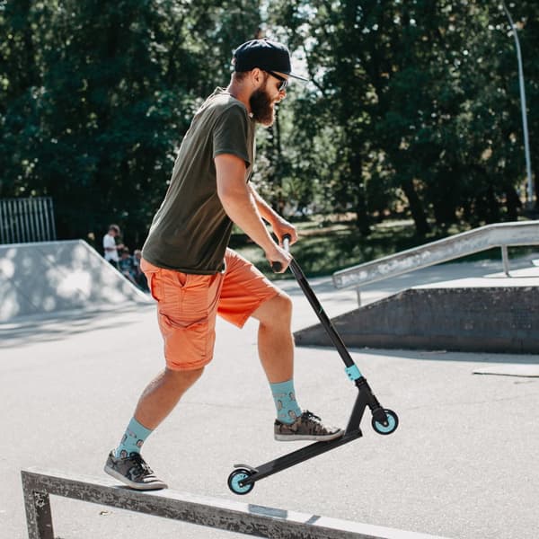 Stunt Scooter, 68x47.2x86 cm, Svart+Grön