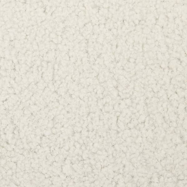 vidaXL Rund pall vit fleece
