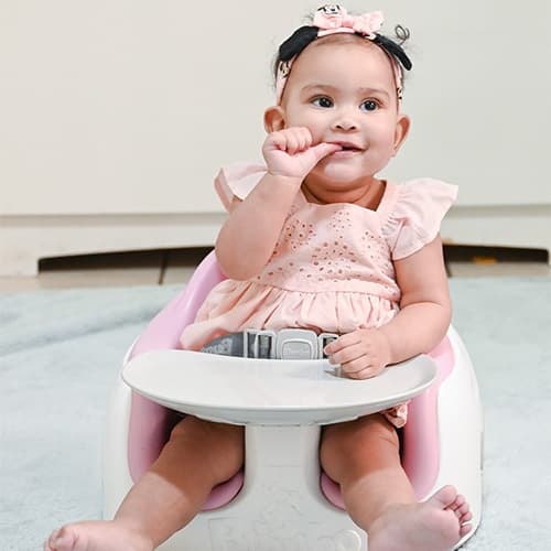 Bumbo Multi Seat - babystol, vugge rosa