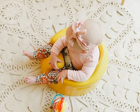 Bumbo Floor Seat - babystol, pudderblå