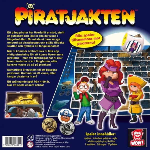 Piratjakten, Barnspel (SE), WoW