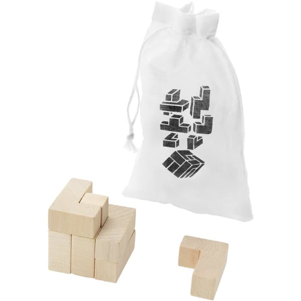 Bullet Solfee Brainteaser Wood 4.5 x 4.5 x 4.5 cm