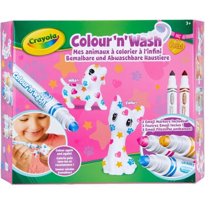 CRAYOLA - Color'N'Wash - Eläimet värjättäviksi - Emoji