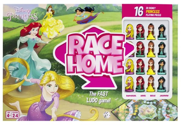 Barnspel Disney Princess Ludo Race Home