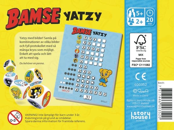 Bamse Yatzy Kärnan
