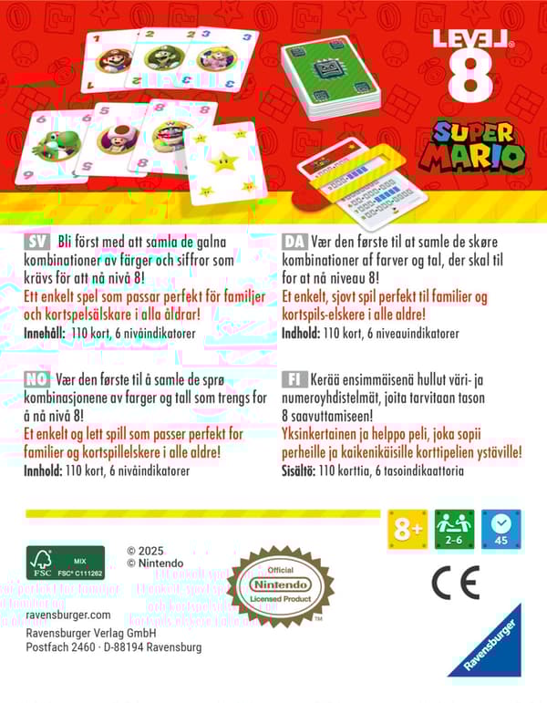 Super Mario Level 8, Ravensburger (SV/NO/DA/FI)