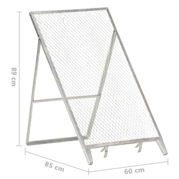 vidaXL kompostsold galvaniseret stål