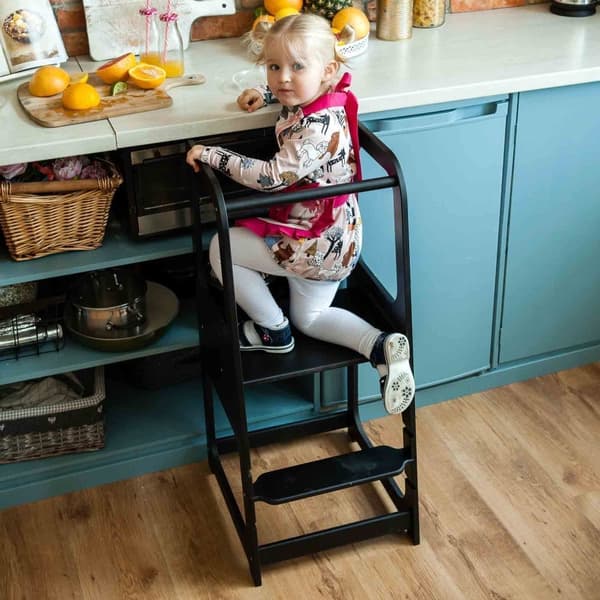 Taaperon askeljakso Montessori torni Taaperon keittiötorni, Keittiön askeljakso lapsille askeljakso Oppimistuoli, Taaperon apulaituri