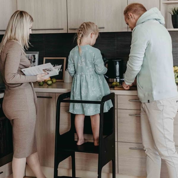 Keittiötorni, Keittiön turvatorni, Keittiöjakkara, Taaperoiden jakkara, Montessori-huonekalut, Oppimistorni