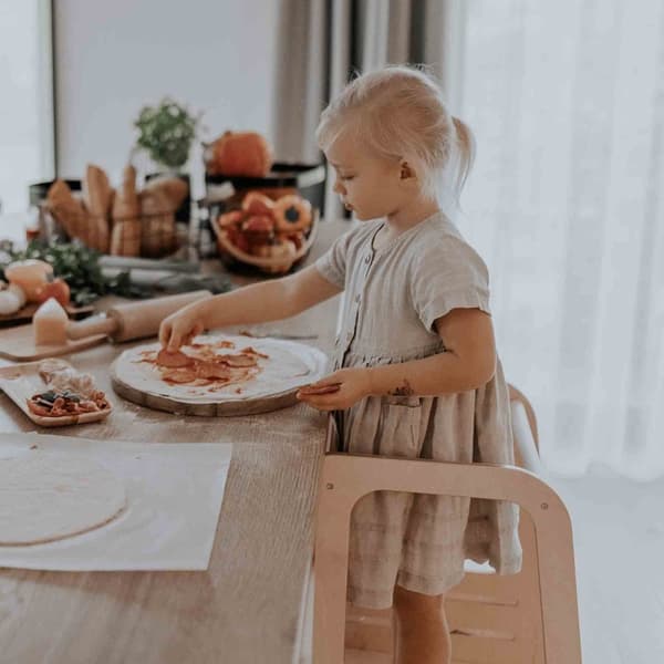 Stegpall för småbarn Montessori torn Toddlerkökstorn, Stegpall för småbarn för stegpall Inlärningspall