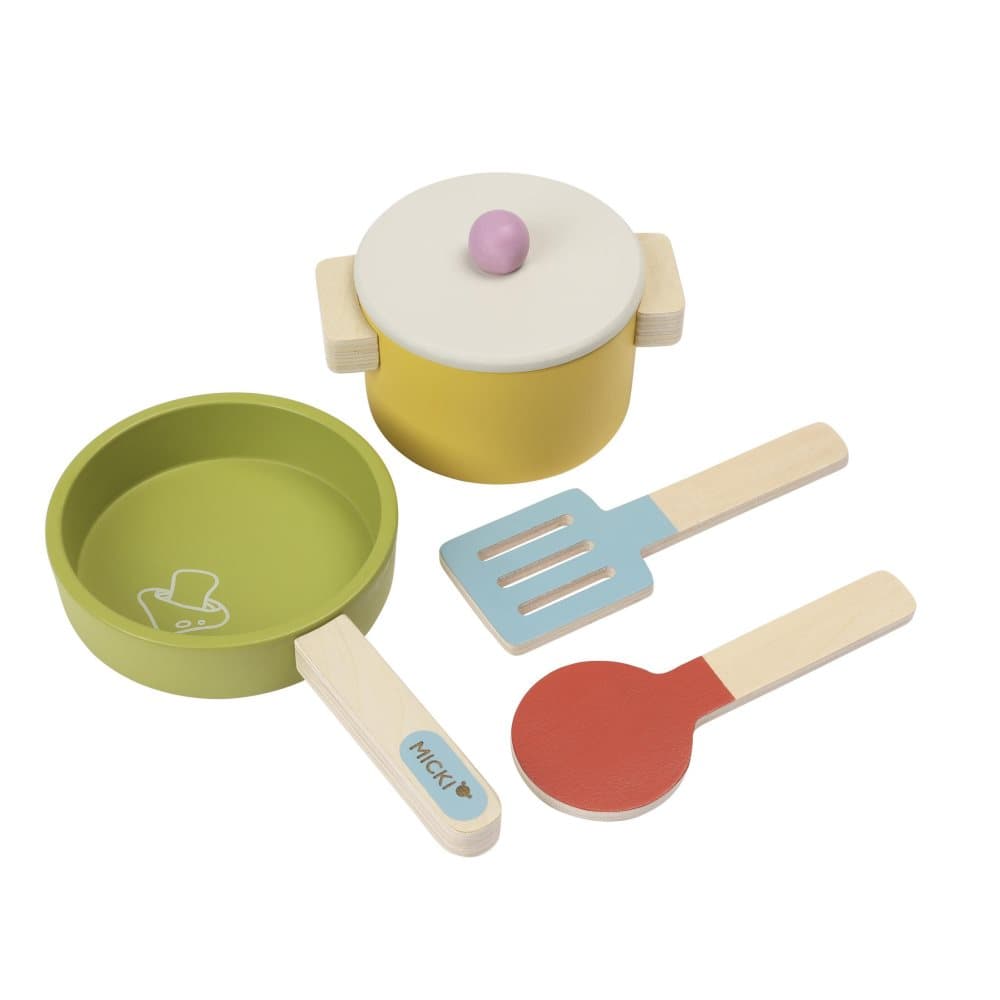 Grytset MICKI i trä 5 delar