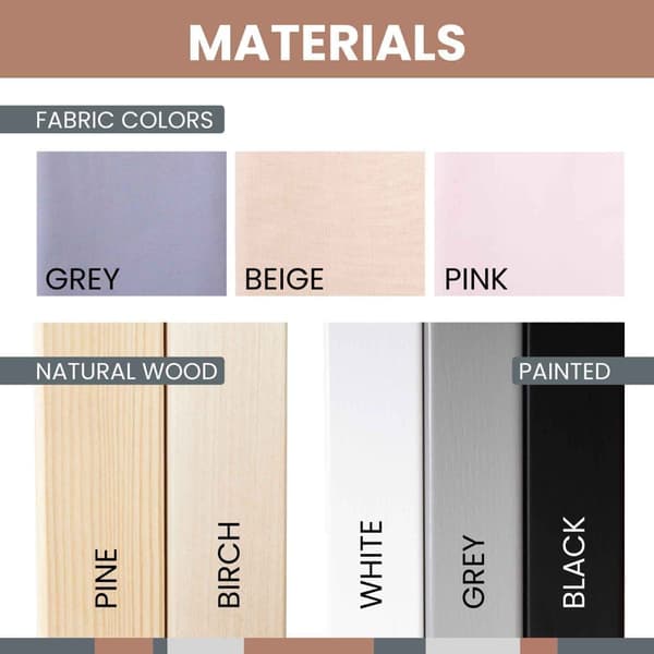 Lasten vaateteline säilytyksellä, beige väri