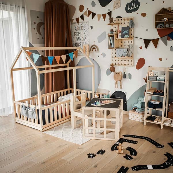 2-i-1 Montessori Klatrekube & Bord – Lege, læring og udvikling i ét