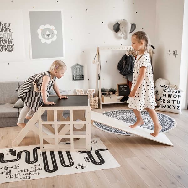 2-i-1 Montessori Klatrekube & Bord – Lege, læring og udvikling i ét
