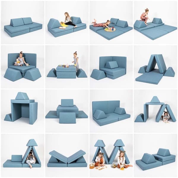 Skum Madras Sæt, Skum Sofa Montessori Legetøj Overnight Madras Madras Play Sofa Montessori Gave Monboxy Madras Indendørs Legetøj