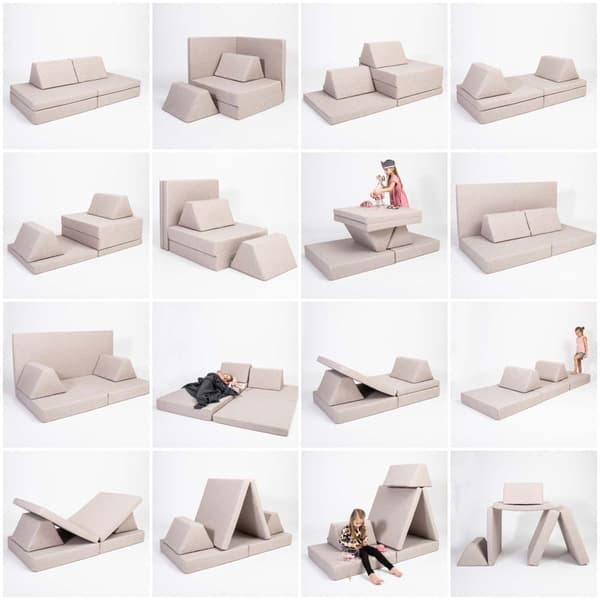 Skum Madras Sæt, Skum Sofa Montessori Legetøj Overnight Madras Madras Play Sofa Montessori Gave Monboxy Madras Indendørs Legetøj