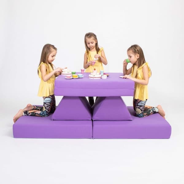 Barnsoffa för lek - Monboxy soffa - Montessori soffa - Mjuk lekmatrass för barn - Aktivitetsmadrass för småbarn