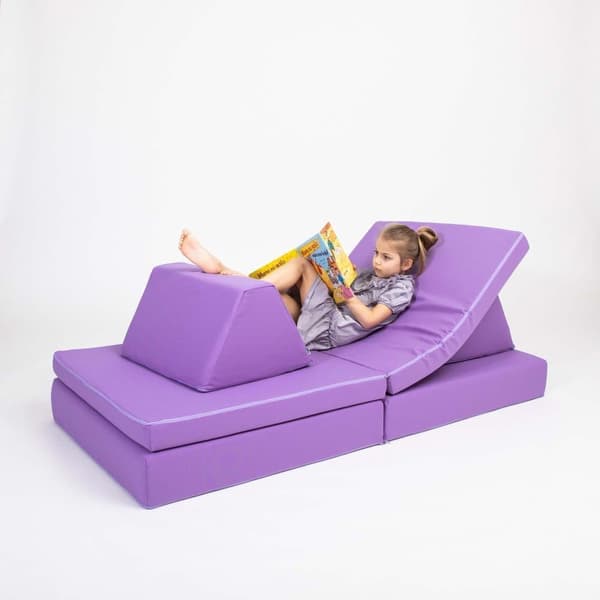Barnsoffa för lek - Monboxy soffa - Montessori soffa - Mjuk lekmatrass för barn - Aktivitetsmadrass för småbarn