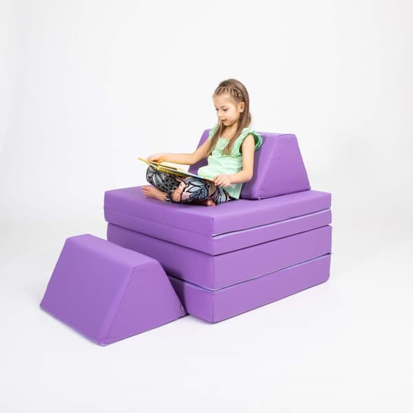 Barnsoffa för lek - Monboxy soffa - Montessori soffa - Mjuk lekmatrass för barn - Aktivitetsmadrass för småbarn