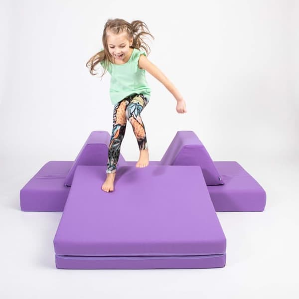 Barnsoffa för lek - Monboxy soffa - Montessori soffa - Mjuk lekmatrass för barn - Aktivitetsmadrass för småbarn