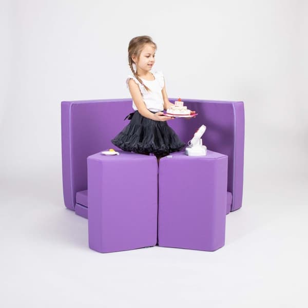 Barnsoffa för lek - Monboxy soffa - Montessori soffa - Mjuk lekmatrass för barn - Aktivitetsmadrass för småbarn