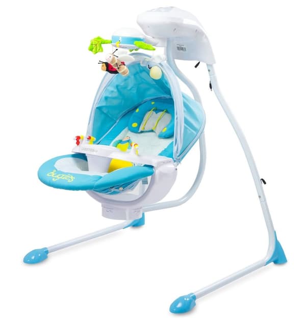 Elektrisk vugge Caretero BUGIES Blå